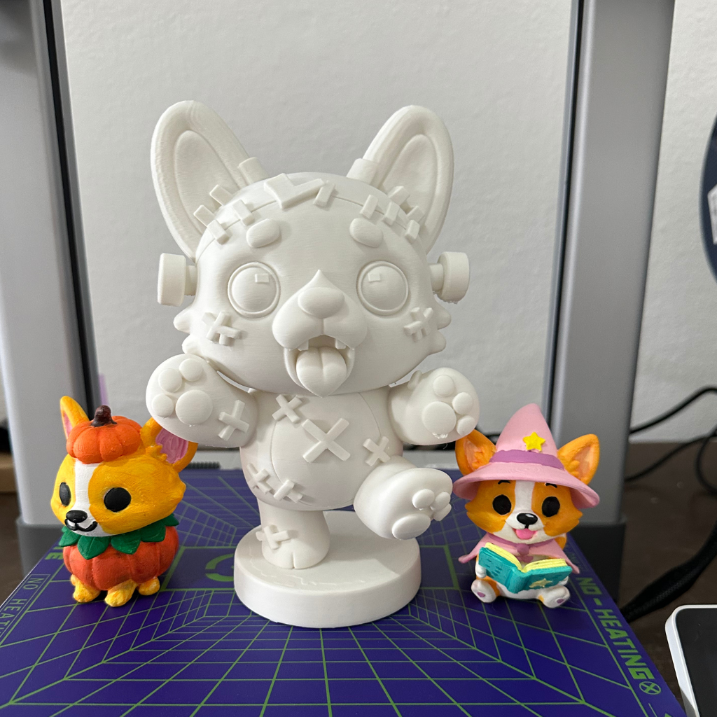 Figura para pintar | Corgi Frankenstein
