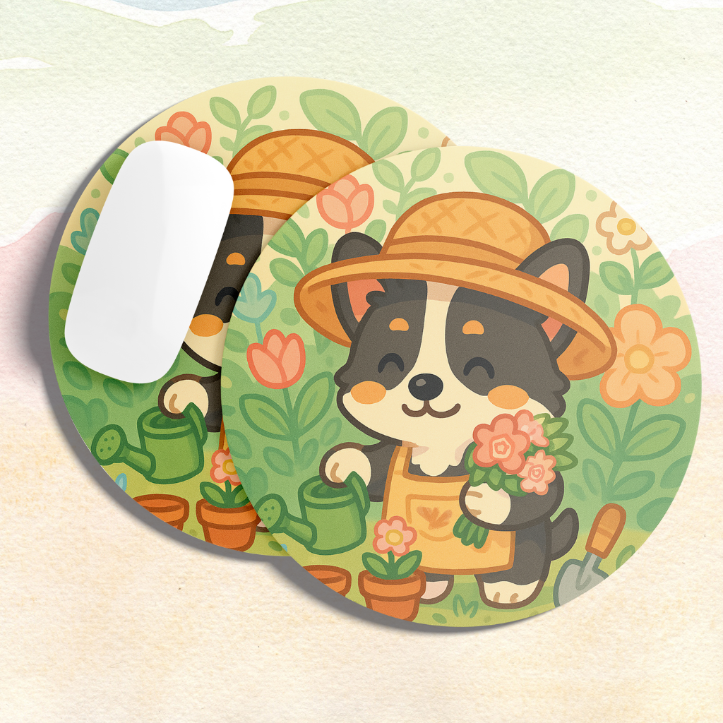 Mousepad | Corgi Jardinero