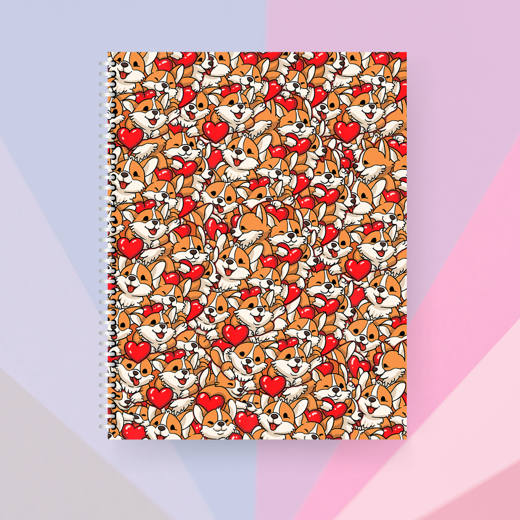 Libreta | Corgis y Corazones
