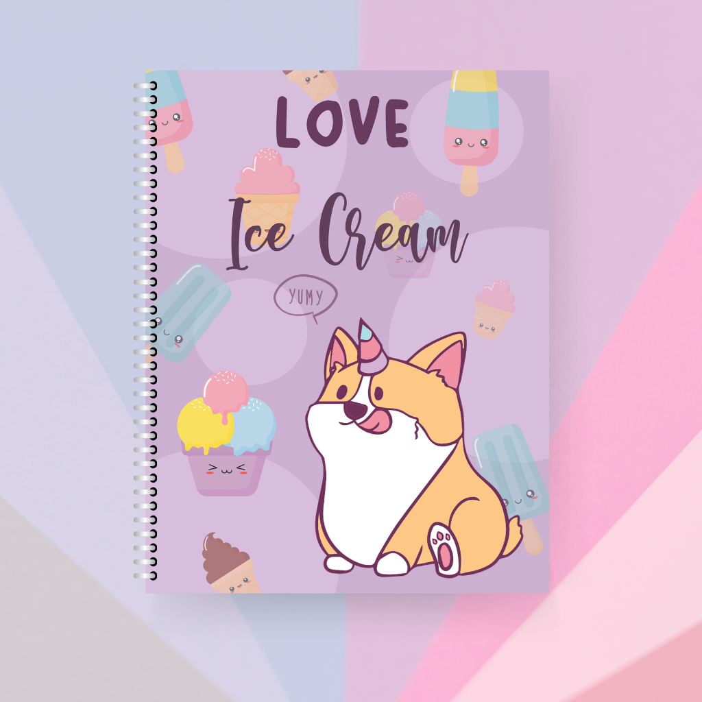 Libreta | Love Ice Cream Corgi
