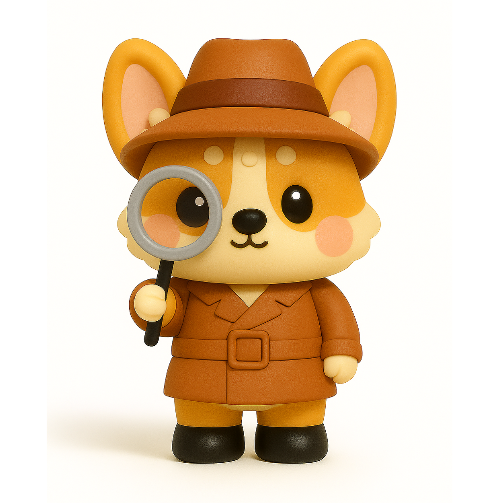 Figura para pintar | Inspector Corgi