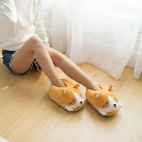 Corgi CozyPaws | Pantuflas de Felpa Antideslizantes