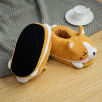 Corgi CozyPaws | Pantuflas de Felpa Antideslizantes
