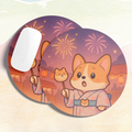 Mousepad | Corgi viendo fuegos artificiales