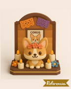 Altar del día de muertos Corgi