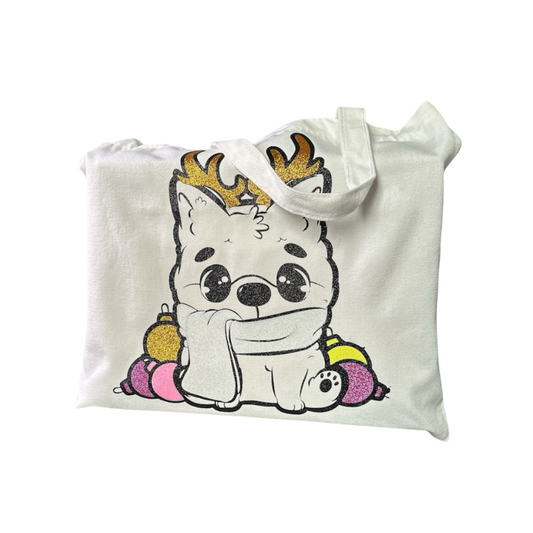 Tote Bag | Corgi Christmas