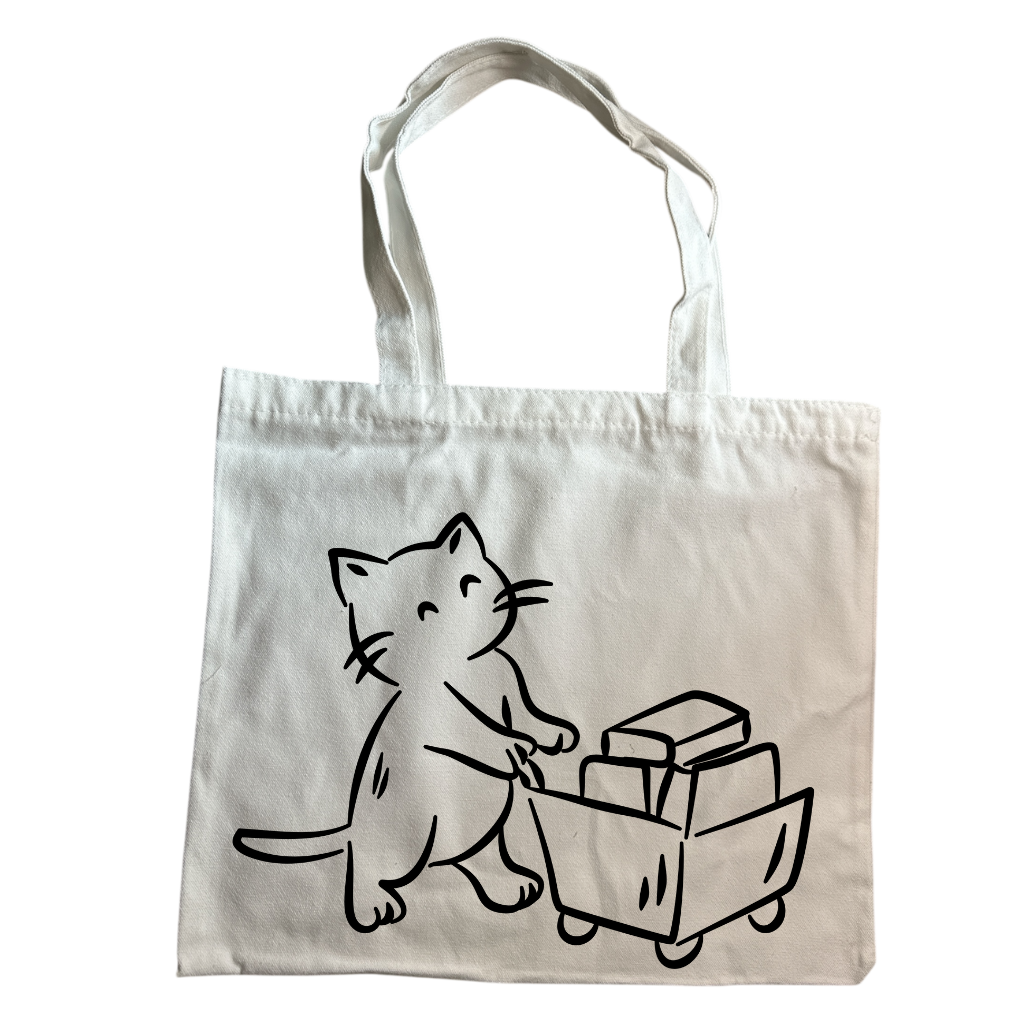 Tote Bag Gatito Lector - Modelo 01