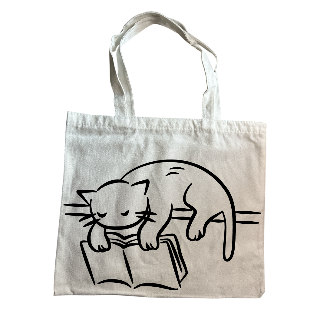 Tote Bag Gatito Lector - Modelo 04