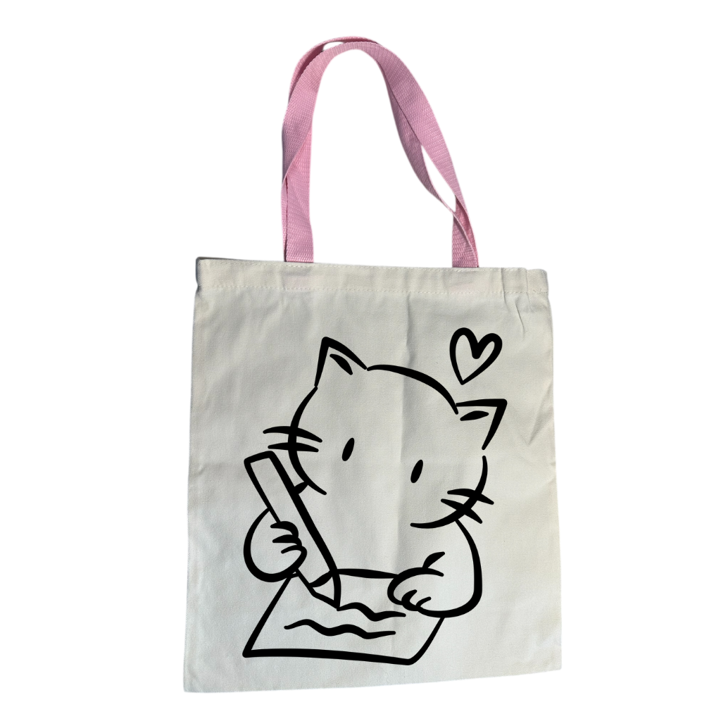 Tote Bag Gatito Lector - Modelo 06