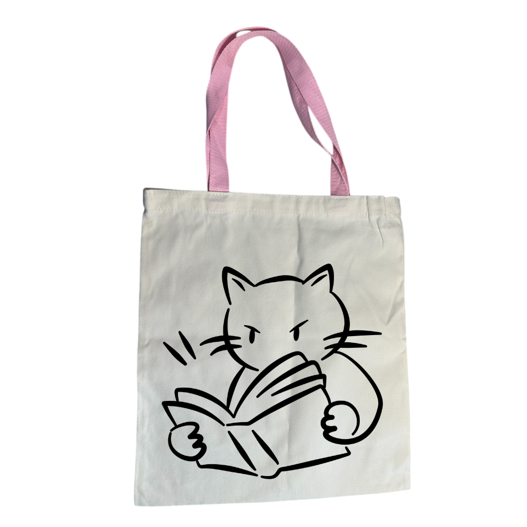 Tote Bag Gatito Lector - Modelo 08