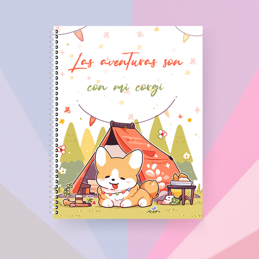 Libreta | Las aventuras son con mi Corgi
