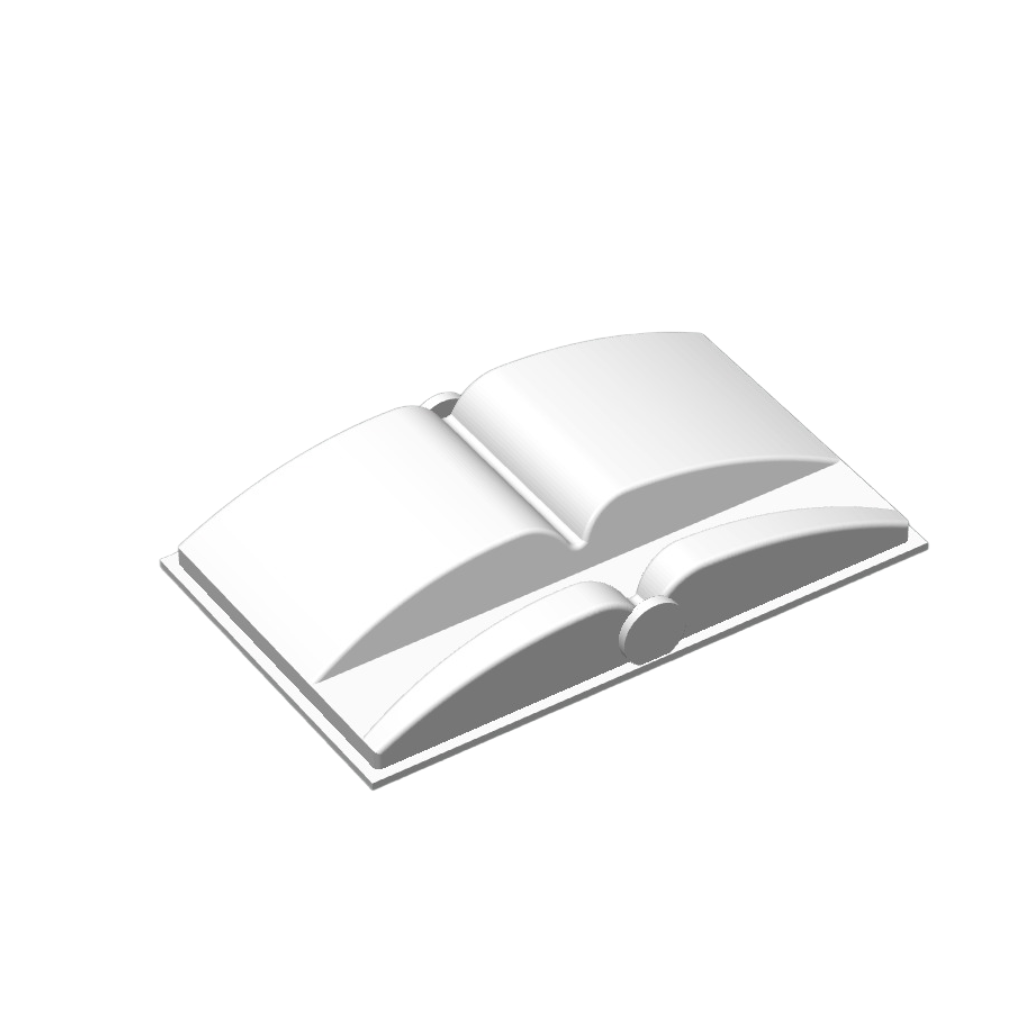 Soporte con forma de libro