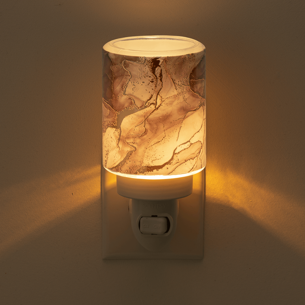 Mini Calentador Gold Cracked Marble