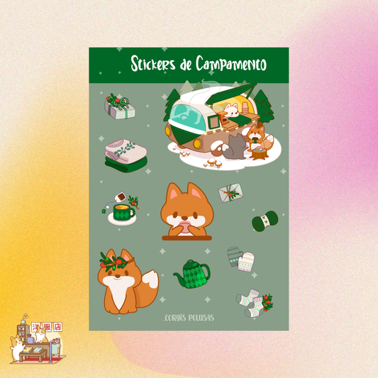 Plantilla de Stickers | Colección de campamento