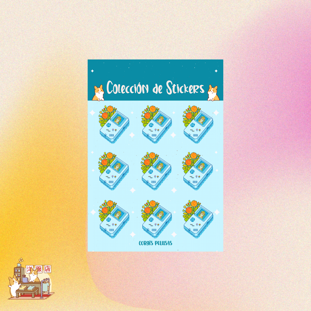 Plantilla de Stickers | Corgi Game