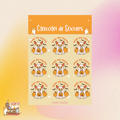 Plantilla de Stickers | Corgi Calabaza
