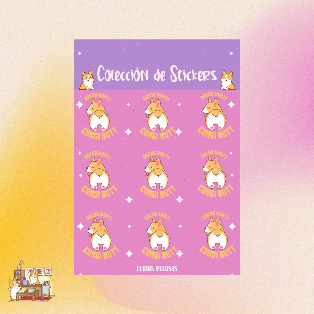 Plantilla de Stickers | Guess what?