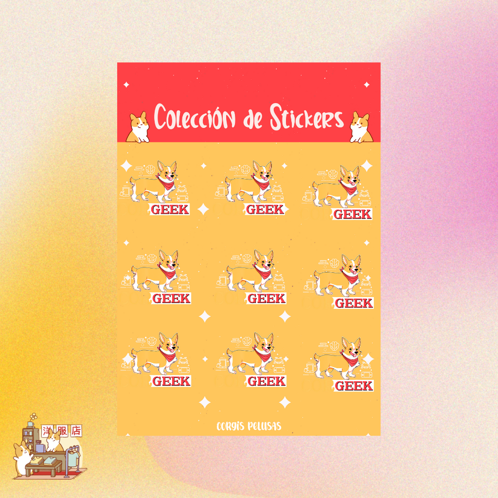 Plantilla de Stickers | Geek