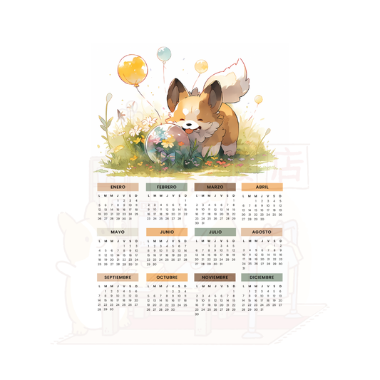 Calendario 2026 | Diversión corgi