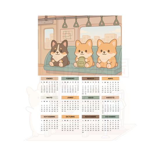 Calendario 2026 | Viaje en metro