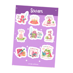 Plantilla de Stickers | Dragones