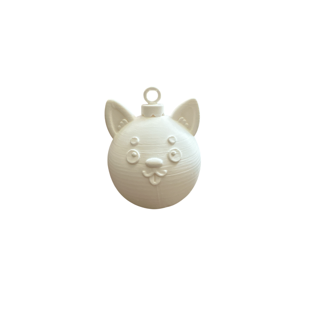 Set de 2 Esferas Navideñas Corgi