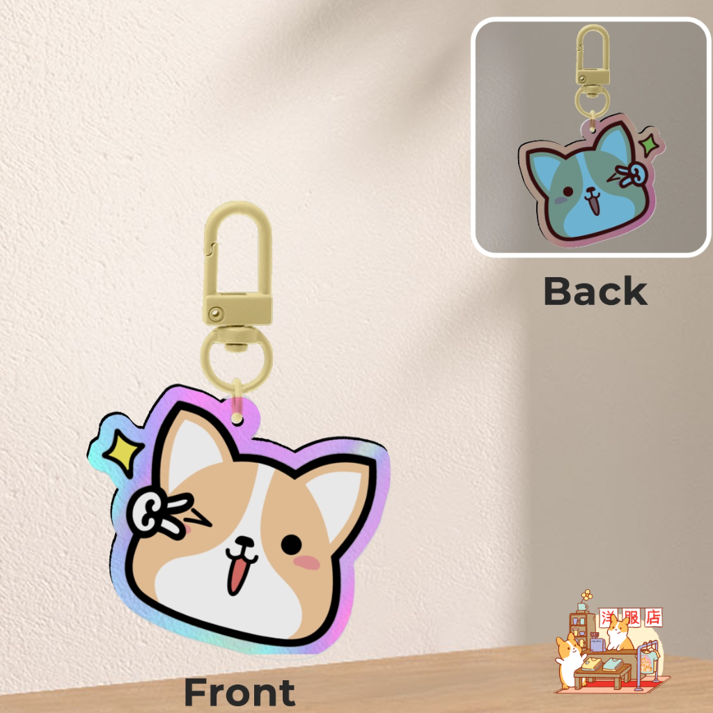 Llavero | Corgi Peace