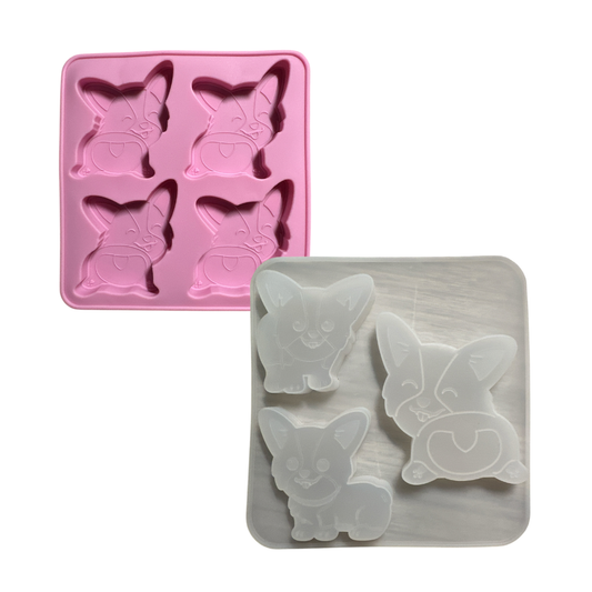 Molde de silicona de Corgi