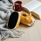 Corgi CozyPaws | Pantuflas de Felpa Antideslizantes