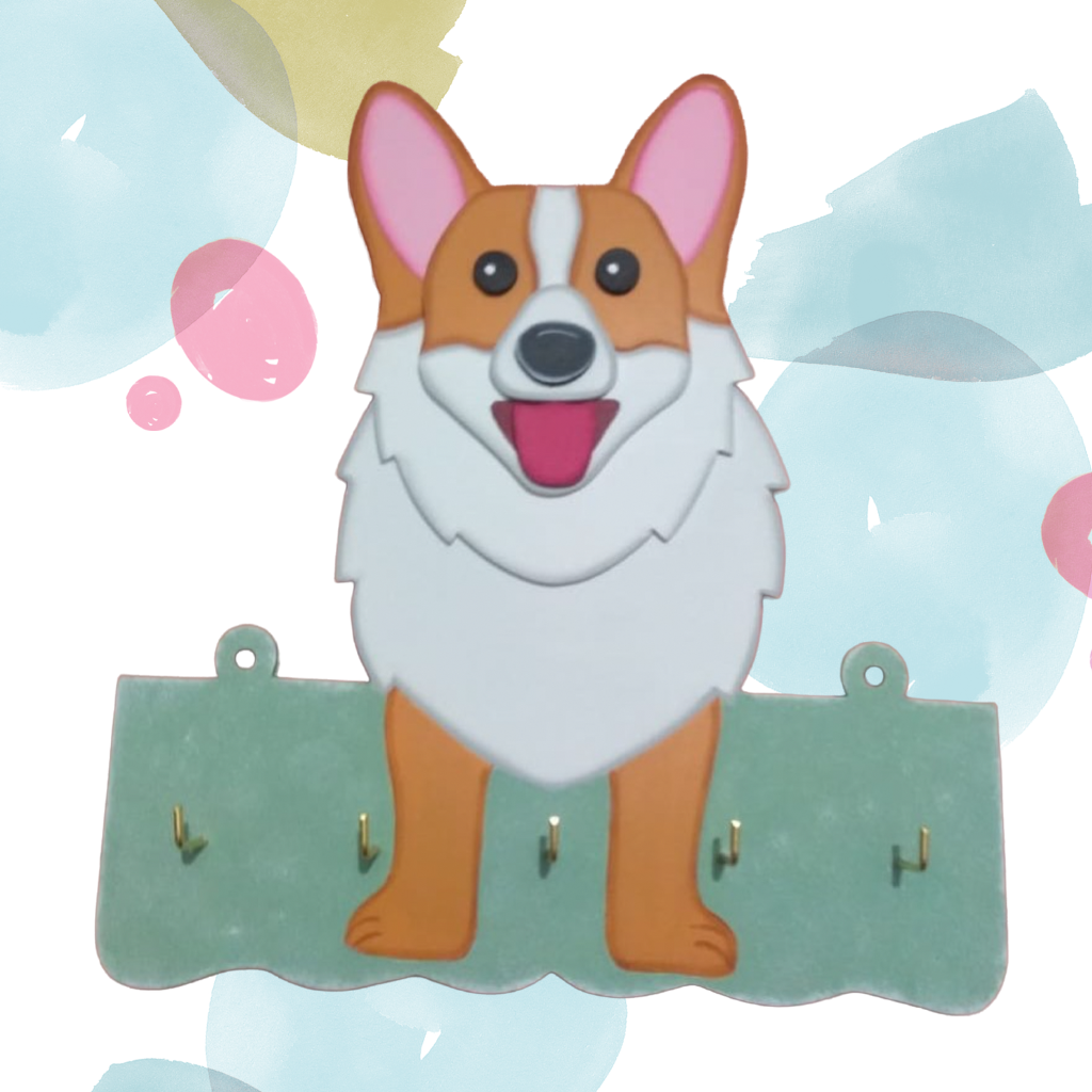 Perchero decorativo Corgi | Organiza con estilo y ternura