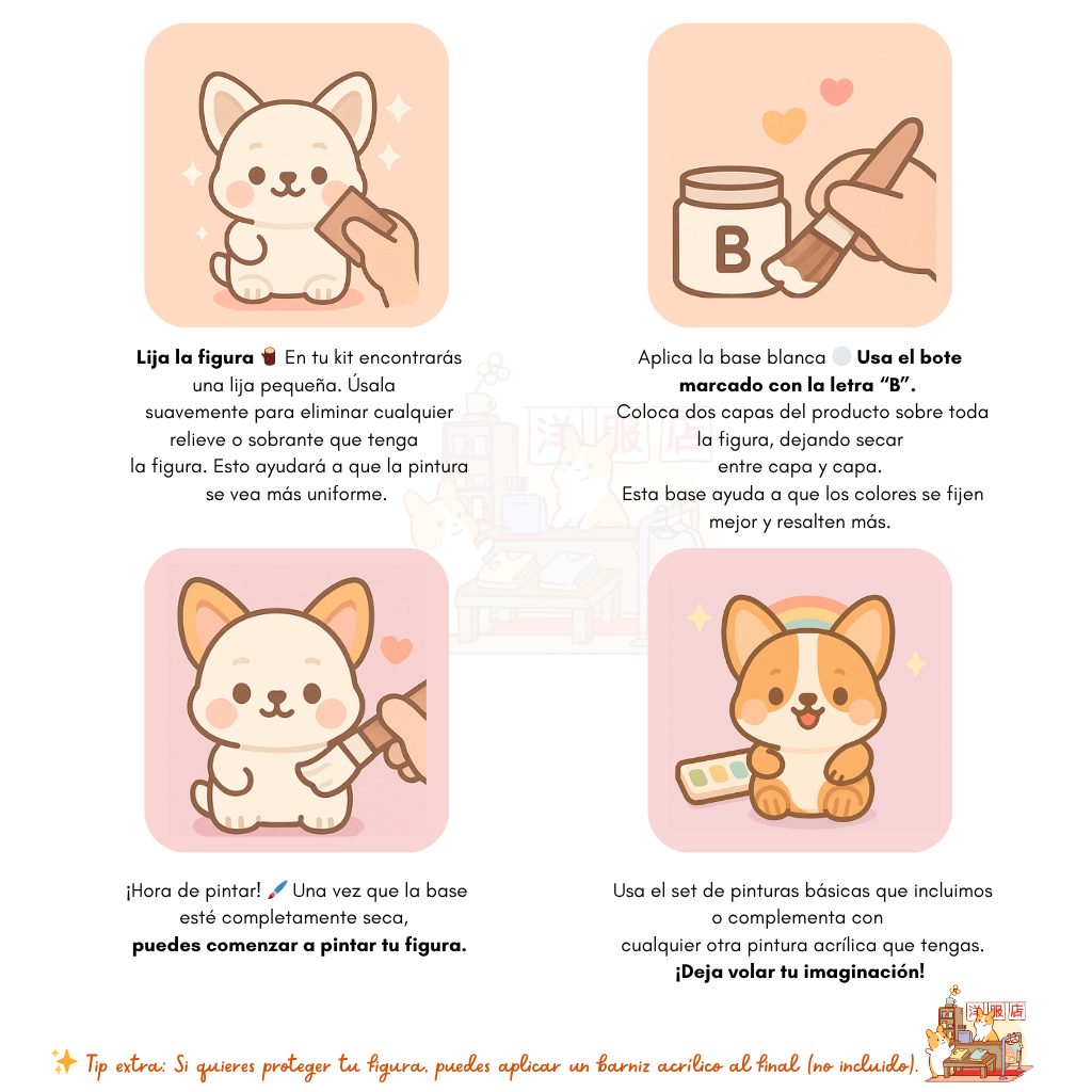 Figura para pintar | Corgi Mago