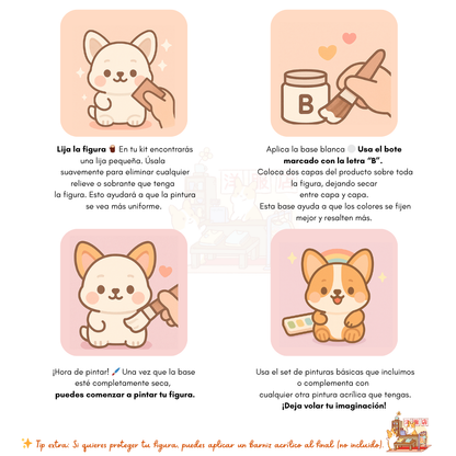 Figura para pintar | Corgi Mago