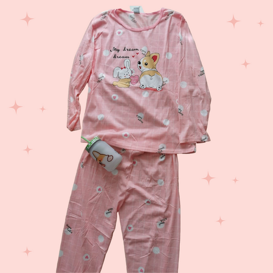 Pijama de Mujer de Corgi Rosa