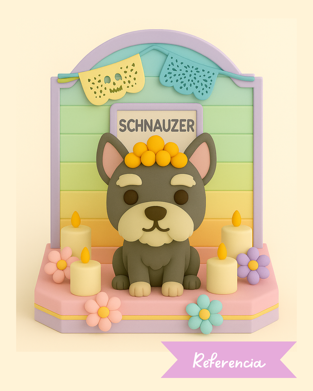 Altar del día de muertos para Scotch Terrier