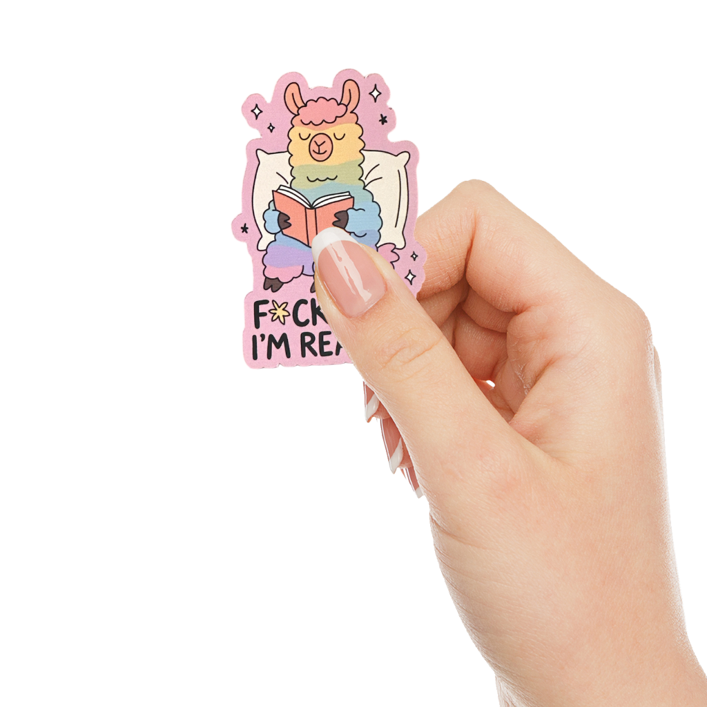Sticker Fuck off Im reading