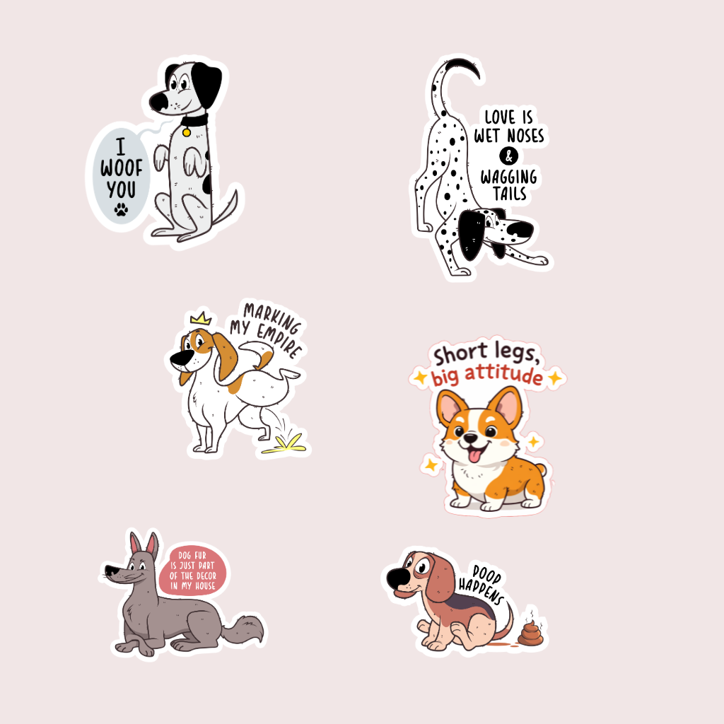 Stickers de perritos