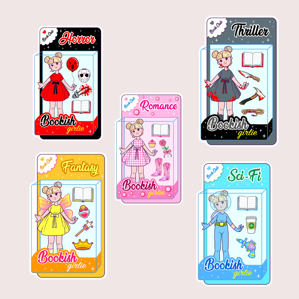 Sticker Bookish Girlie